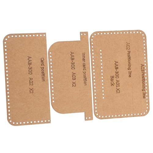 NUOBESTY 1 Satz Diy Leder Geldbörse Schablonen Vielseitige Muster für Handgefertigte Geldbörsen Präzise Gestaltung Langlebiges Kraftpapier für Kreative Projekte von NUOBESTY