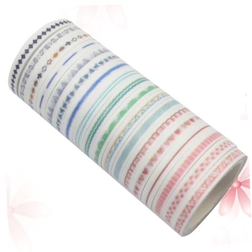 NUOBESTY 1 Satz Fotoalbumband Basteln Für Bastelmaterial Für Geschenkeband The Washi Tape present Ideas Schulzeug Buchalbum Klebeband Sammelklebeband Tagebuch Klebeband 18rollen von NUOBESTY