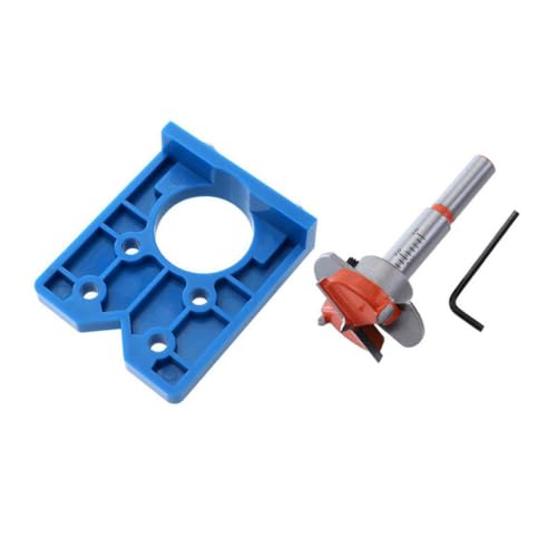 NUOBESTY 1 Satz Hinge Boring Drill Bit Positionierer für Türbeschläge Präzise Bohrhilfe für Möbelmontage Einfache Anwendung Beweglichem Tiefenbegrenzer Stabil und Handlich NUOBESTY 1 Satz Hinge Boring Drill Bit Positionierer für Türbeschläge Präzise Bohrhilfe für Möbelmontage Einfache Anwendung Beweglichem Tiefenbegrenzer Stabil und Handlich von NUOBESTY