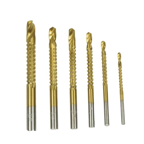 NUOBESTY 1 Satz Hochgeschwindigkeitsbohrer Schlüssel Beschichtet Zubehör Planke Schnecke Langweilig Spiralbohrer Golden 6 Stück NUOBESTY 1 Satz Hochgeschwindigkeitsbohrer Schlüssel Beschichtet Zubehör Planke Schnecke Langweilig Spiralbohrer Golden 6 Stück von NUOBESTY