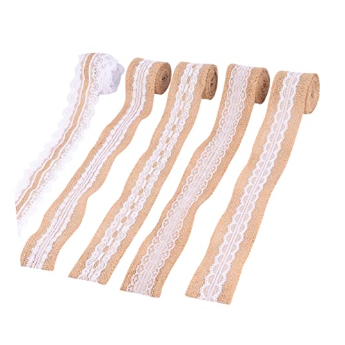 NUOBESTY 1 Satz Hochzeits Dekoration Leinen Rolle Party Blumensträuße Schleife Streifen Pfingstrosen Braut- Hochzeitsdekoration Wedding Decoration Diy Bastelzubehör Spitzenband Khaki 5roll NUOBESTY 1 Satz Hochzeits Dekoration Leinen Rolle Party Blumensträuße Schleife Streifen Pfingstrosen Braut- Hochzeitsdekoration Wedding Decoration Diy Bastelzubehör Spitzenband Khaki 5roll von NUOBESTY