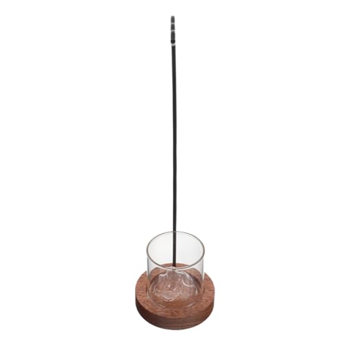 NUOBESTY 1 Satz Holz Calligraphy Pen Holder Ständer mit Waschbehälter Praktischer Pinselhalter für Kalligraphie Übungen und Schreibtischorganisation von NUOBESTY
