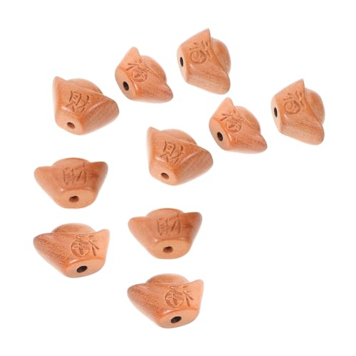 NUOBESTY 1 Satz Holz Ingot Spacer Perlen Für Diy Schmuckherstellung Vielseitige Holzperlen Für Armbänder Und Kreative Bastelprojekte 10 Stück von NUOBESTY