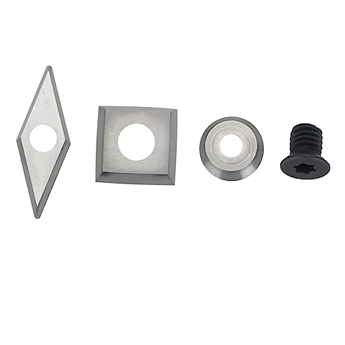 NUOBESTY 1 Satz Holzbearbeitung Drehklinge Cutter Schlüssel Drehwerkzeugeinsätze Hartmetall Maschine Schneideinsätze Wolframkarbid-rundklinge Vierkantklinge Aus Wolframkarbid Silber 4 Stück NUOBESTY 1 Satz Holzbearbeitung Drehklinge Cutter Schlüssel Drehwerkzeugeinsätze Hartmetall Maschine Schneideinsätze Wolframkarbid-rundklinge Vierkantklinge Aus Wolframkarbid Silber 4 Stück von NUOBESTY