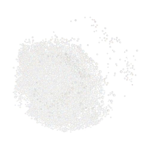 NUOBESTY 1 Satz Irideszenten Glasperlen für Schmuckherstellung No Hole Perlen für Diy Bastelprojekte Maniküre und Dekoration für Resin und Kreative Handarbeiten von NUOBESTY