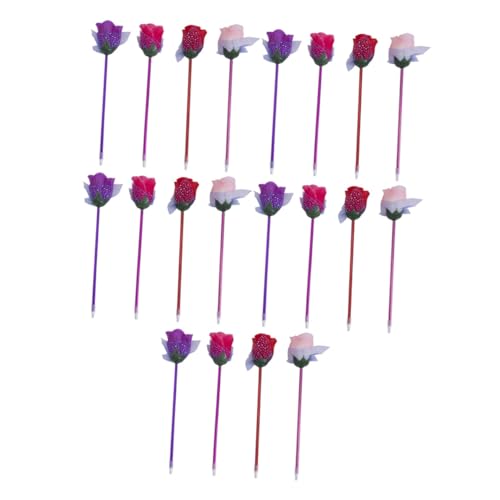 NUOBESTY 1 Satz Kreative Kugelschreiber Mit Rosenblüten Design Bunte Schreibstifte Mit Glatter Ergonomisch Für Schüler Und Büro Dekorative Schreibwaren 20 Stück NUOBESTY 1 Satz Kreative Kugelschreiber Mit Rosenblüten Design Bunte Schreibstifte Mit Glatter Ergonomisch Für Schüler Und Büro Dekorative Schreibwaren 20 Stück von NUOBESTY