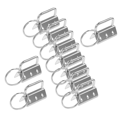 NUOBESTY 1 Satz Metall Schlüsselanhänger Hardware Für Diy Schlüsselbänder Taschen Und Riemen Langlebige Clips Für Schlüssel Handarbeiten Und Mehr 10 Stück von NUOBESTY