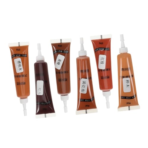 NUOBESTY 1 Satz Möbelreparaturpaste Patch Einfügen Grau Spachtelmasse Für Schränke Tragbarer Holzfüller Holzspachtelmasse Reparaturpaste Für Bodenkratzer 6 Stück von NUOBESTY