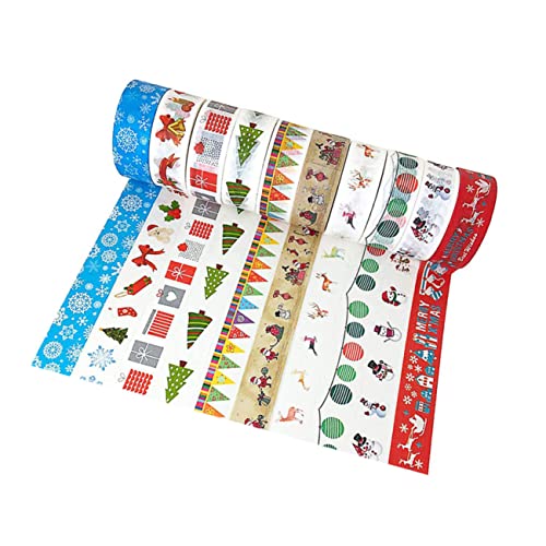 NUOBESTY 1 Satz Papier Klebeband Doppelseitiges Klebeband Neon Dekoration Das Band Patchwork Weihnachtsdeko Scheckheft Aufkleber Für Geschenkverpackungen Abreißbares Washi-tape 10 Rollen NUOBESTY 1 Satz Papier Klebeband Doppelseitiges Klebeband Neon Dekoration Das Band Patchwork Weihnachtsdeko Scheckheft Aufkleber Für Geschenkverpackungen Abreißbares Washi-tape 10 Rollen von NUOBESTY