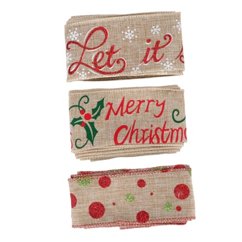 NUOBESTY 1 Satz Sackleinenband Weihnachtsbaum -ornamente Festonlicht Lichterketten Weihnachtsbäume Weihnachten Weihnachtsbaum Lichter Schleifen Zum Verpacken Weihnachtskarte Leinen- 3 Stück NUOBESTY 1 Satz Sackleinenband Weihnachtsbaum -ornamente Festonlicht Lichterketten Weihnachtsbäume Weihnachten Weihnachtsbaum Lichter Schleifen Zum Verpacken Weihnachtskarte Leinen- 3 Stück von NUOBESTY