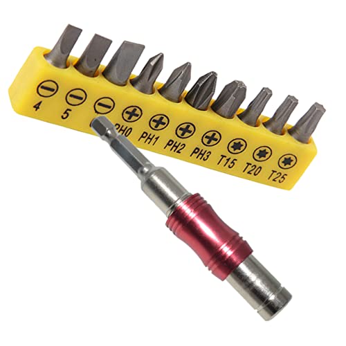 NUOBESTY 1 Satz Schaftadapter Schlüsselbohrer Magnetisch Flexibel Bohrschrauber Bohrerverlängerung Bithalter Flex Bit Für Winkelbohrer Zubehör Bithalter Chrom Vanadium Stahl von NUOBESTY