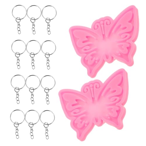 NUOBESTY 1 Satz Schmetterling Schlüsselanhänger Silikonform Diy Gießform für Schlüsselanhänger Luggage Tags und Schmuckanhänger Leicht zu Reinigen und Robust für Kreative Bastelprojekte NUOBESTY 1 Satz Schmetterling Schlüsselanhänger Silikonform Diy Gießform für Schlüsselanhänger Luggage Tags und Schmuckanhänger Leicht zu Reinigen und Robust für Kreative Bastelprojekte von NUOBESTY