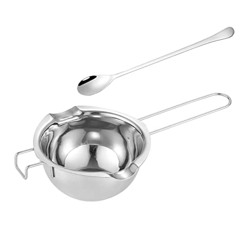 NUOBESTY 2er Set Butterschmelzschüssel Edelstahl 400ml Für Fondue Käse Schokolade NUOBESTY 2er Set Butterschmelzschüssel Edelstahl 400ml Für Fondue Käse Schokolade von NUOBESTY