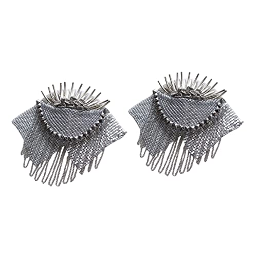 NUOBESTY 1 Satz Schulterklappen Mit Quaste Trimmen Abstecknadeln Festivaloutfit Anstecknadel Epauletten Mit Quasten Epaulette Für Die Schulter Schulterklappen Quaste 2 Stück von NUOBESTY