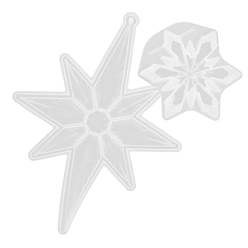 NUOBESTY 1 Satz Silikonformen Schneeflocken Für Diy Weihnachtsornamente Epoxidharz Gießformen Für Kreative Bastelprojekte Flexibel Und Leicht Zu Entformen Für Anfänger Und 2 Stück NUOBESTY 1 Satz Silikonformen Schneeflocken Für Diy Weihnachtsornamente Epoxidharz Gießformen Für Kreative Bastelprojekte Flexibel Und Leicht Zu Entformen Für Anfänger Und 2 Stück von NUOBESTY