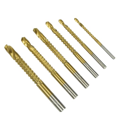 NUOBESTY 1 Satz Spiralbohrer Schnecke Beschichtet Planke Schlüssel Zubehör Hochgeschwindigkeitsbohrer Langweilig Golden 6 Stück NUOBESTY 1 Satz Spiralbohrer Schnecke Beschichtet Planke Schlüssel Zubehör Hochgeschwindigkeitsbohrer Langweilig Golden 6 Stück von NUOBESTY