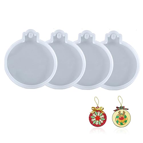 NUOBESTY 1 Satz Teiliges Diy Silikonform Für Runde Anhänger Epoxidharz Gießform Für Weihnachtsdekoration Schlüsselanhänger Und Handwerksprojekte Transparentes Silikon 4 Stück NUOBESTY 1 Satz Teiliges Diy Silikonform Für Runde Anhänger Epoxidharz Gießform Für Weihnachtsdekoration Schlüsselanhänger Und Handwerksprojekte Transparentes Silikon 4 Stück von NUOBESTY