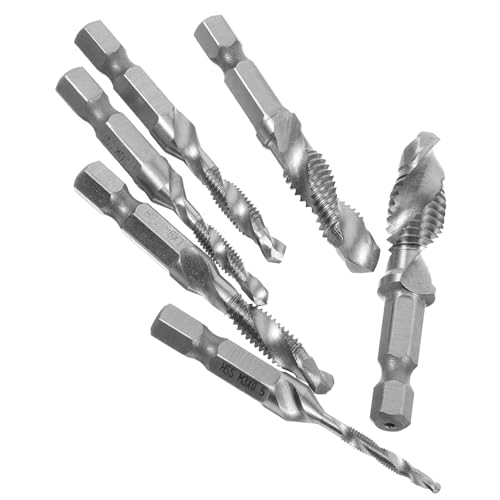 NUOBESTY 1 Satz Teiliges Hochgeschwindigkeitsstahl Spiralbohrer mit Gewindeschneider Multifunktionales Bohrwerkzeug für Präzises Bohren und Gewindeschneiden NUOBESTY 1 Satz Teiliges Hochgeschwindigkeitsstahl Spiralbohrer mit Gewindeschneider Multifunktionales Bohrwerkzeug für Präzises Bohren und Gewindeschneiden von NUOBESTY