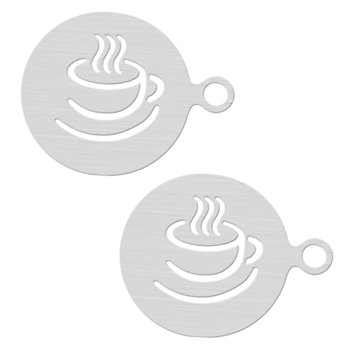 NUOBESTY 1 Satz Teiliges Latte Schablonen Aus Praktische Diy Stencils Für Kaffeekunst Für Kreative Dekoration Von Desserts Und Getränken 2 Stück NUOBESTY 1 Satz Teiliges Latte Schablonen Aus Praktische Diy Stencils Für Kaffeekunst Für Kreative Dekoration Von Desserts Und Getränken 2 Stück von NUOBESTY