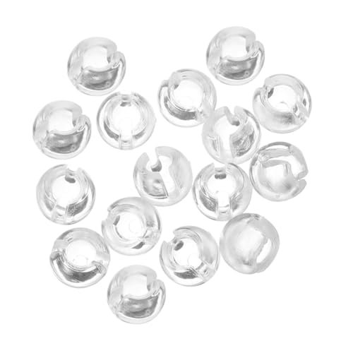 NUOBESTY 1 Satz Transparente Perlenkette Stopper Für Jalousien Mini Vorhang Ketten Stop Für Vertikale Ersatzteile Für Vorhang Zubehör Zuverlässige Kettenfixierer 24 Stück von NUOBESTY