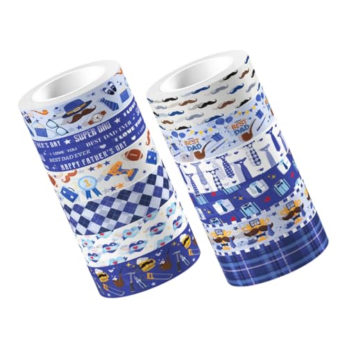 NUOBESTY 1 Satz Transparentes Washi Tape Dekorative Klebebänder Für Scrapbooking Und Diy Für Vaterstag Wiederverwendbar Und Handreißbar 12rollen NUOBESTY 1 Satz Transparentes Washi Tape Dekorative Klebebänder Für Scrapbooking Und Diy Für Vaterstag Wiederverwendbar Und Handreißbar 12rollen von NUOBESTY