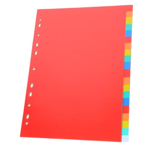 NUOBESTY 1 Satz Trennblätter mit Abnehmbaren Bunten Registerkarten Stufige Indexseiten für Notizbücher und Schnellhefter zur Klaren Dokumentenorganisation und Schnellen Auffindung von NUOBESTY 1 Satz Trennblätter mit Abnehmbaren Bunten Registerkarten Stufige Indexseiten für Notizbücher und Schnellhefter zur Klaren Dokumentenorganisation und Schnellen Auffindung von von NUOBESTY