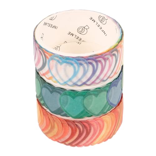 NUOBESTY 1 Satz Washi Tape Dekoratives Klebeband Für Scrapbooking Diy Handwerk Tagebuch Und Sicheres Bastelpapier Ohne Rückstände 3rollen von NUOBESTY