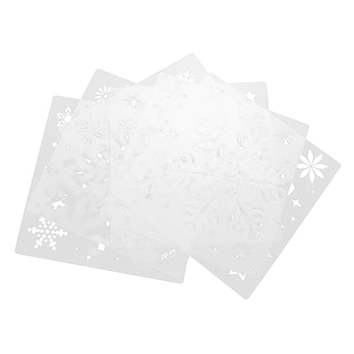 NUOBESTY 1 Satz Weihnachts Schablonen Schneeflocken Malvorlagen Für Diy Projekte Wiederverwendbar Für Wandgestaltung Scrapbooking Und Kartengestaltung 6 Stück NUOBESTY 1 Satz Weihnachts Schablonen Schneeflocken Malvorlagen Für Diy Projekte Wiederverwendbar Für Wandgestaltung Scrapbooking Und Kartengestaltung 6 Stück von NUOBESTY