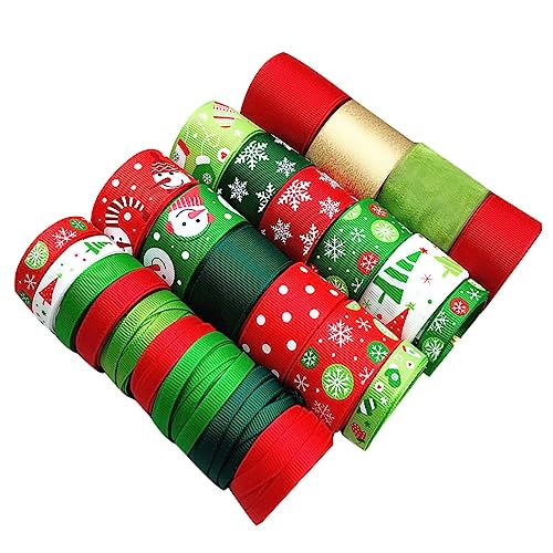 NUOBESTY 1 Satz Weihnachtsband Hochzeitsband Bänder Für Weihnachtsbogen Schleife Salbeigrünes Band Ribbon Bandfeile Dekobänder Wickelband Weihnachtsgeschenkband Polyester 25 Stück von NUOBESTY