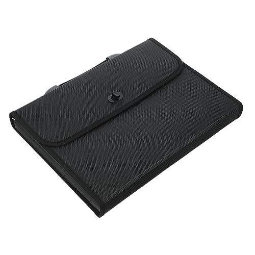 NUOBESTY 1 Satz dateimanager dokumente organizer file organizer file manager Ordner für Bürobedarf Dateiordner-Organizer Dokument-Organizer-Ordner Die Aktentasche Ordnertasche Plastik Black von NUOBESTY