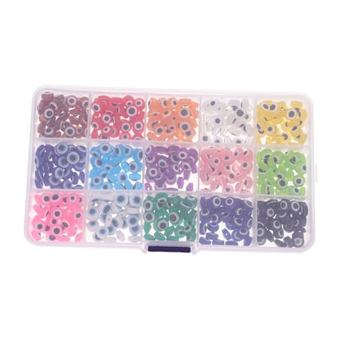 NUOBESTY 1 Schachtel DIY Resin Augenperlen Baumharz Flache Runde Spacer Perlen für Schmuckherstellung Armbänder Halsketten Bastelperlen zum Auffädeln und Basteln NUOBESTY 1 Schachtel DIY Resin Augenperlen Baumharz Flache Runde Spacer Perlen für Schmuckherstellung Armbänder Halsketten Bastelperlen zum Auffädeln und Basteln von NUOBESTY