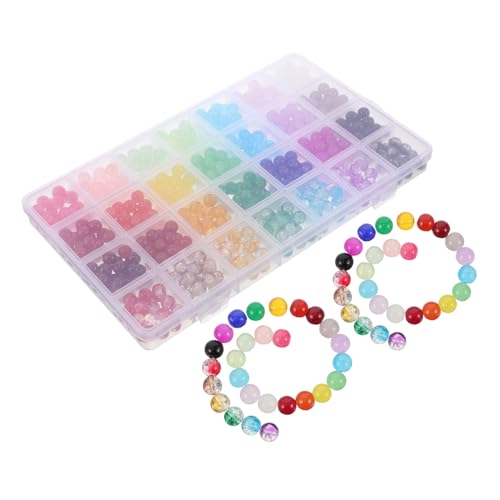 NUOBESTY 1 Schachtel Glasperlen Crackle Kristallperlen für Schmuckherstellung DIY Armbänder Halsketten Bastelmaterial für Kreative Schmuckprojekte NUOBESTY 1 Schachtel Glasperlen Crackle Kristallperlen für Schmuckherstellung DIY Armbänder Halsketten Bastelmaterial für Kreative Schmuckprojekte von NUOBESTY