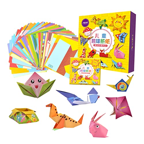 NUOBESTY 1 Schachtel Papiere falten bastelset basteln für safe toy vellum craft paper Bastelpapier crafts for Modezeitungen quadratisches Papier kreatives Origami von NUOBESTY