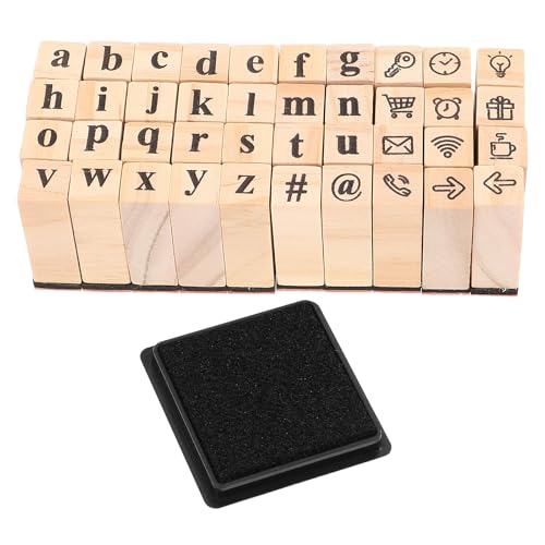 NUOBESTY 1 Set Journaling-Stempel: Dekorative Holzstempel für Scrapbooking und Kartengestaltung – Mini-Alphabet-Siegel-Set für DIY-Projekte und Heimhandwerk NUOBESTY 1 Set Journaling-Stempel: Dekorative Holzstempel für Scrapbooking und Kartengestaltung – Mini-Alphabet-Siegel-Set für DIY-Projekte und Heimhandwerk von NUOBESTY