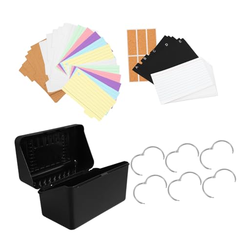 NUOBESTY 1 Set Karteikartenhalter Set Notizkartenhalter Karteikarten Organizer Karteikartenhalter Aus Kunststoff Kartenteiler Karteikarten Buchhalter Karteikarten Aufbewahrung von NUOBESTY