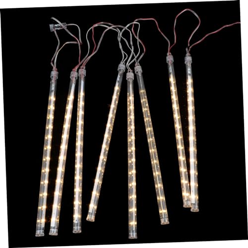 NUOBESTY 1 Set LED Lichterkette Weihnachtsdekor Weihnachten Dekorative Außenlampen Lichter Festliche Dekorative Lampen Hoflampendekor Einzigartiges Hängelicht Atmosphärenlicht Weiß Pvc von NUOBESTY