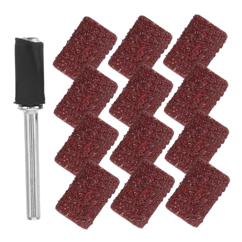 NUOBESTY 1 Set Schleiftuch Polierkopf Rotationswerkzeug Schleifzubehör Schleifbänder Für Trommelschleifer Schleifhülsen Für Elektrowerkzeuge Mini Trommelschleifhülsen von NUOBESTY