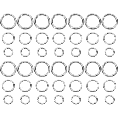 NUOBESTY 1 Set Schmuckverbindungsringe: 3/4/5 mm Metall-Biegeringe – offene O-Ringe zur Schmuckherstellung und Halskettenreparatur – Verbindungsringe/Glieder/Reifen für Schlüsselanhänger NUOBESTY 1 Set Schmuckverbindungsringe: 3/4/5 mm Metall-Biegeringe – offene O-Ringe zur Schmuckherstellung und Halskettenreparatur – Verbindungsringe/Glieder/Reifen für Schlüsselanhänger von NUOBESTY