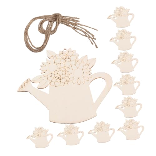 NUOBESTY 1 Set Unfertige Holzbasteleien: Diy-gießkannen-ornament Mit Unbemalten Blumenausschnitten Aus Holz – Leere Holzstücke Für Frühlingsbasteleien, Heimdekoration, Malprojekte NUOBESTY 1 Set Unfertige Holzbasteleien: Diy-gießkannen-ornament Mit Unbemalten Blumenausschnitten Aus Holz – Leere Holzstücke Für Frühlingsbasteleien, Heimdekoration, Malprojekte von NUOBESTY