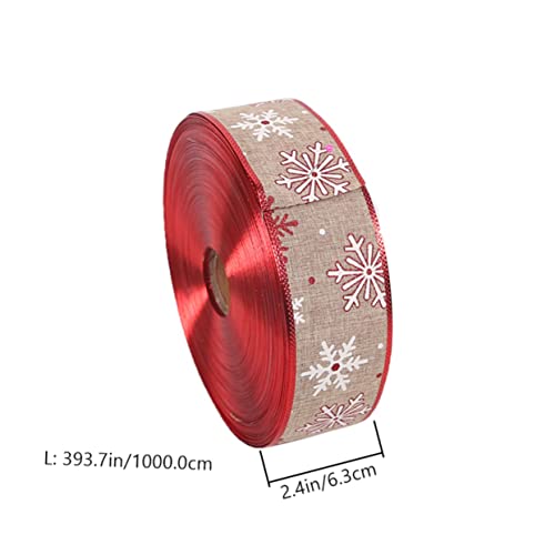 NUOBESTY 1 Stück Leinenimitat Gurtband Sackleinen Weihnachtsdekor Bänder Flaggen Bastel Dekorationsset Bindfaden Chiffonband Goldkordel Weißes Band Banner Benutzerdefiniertes von NUOBESTY