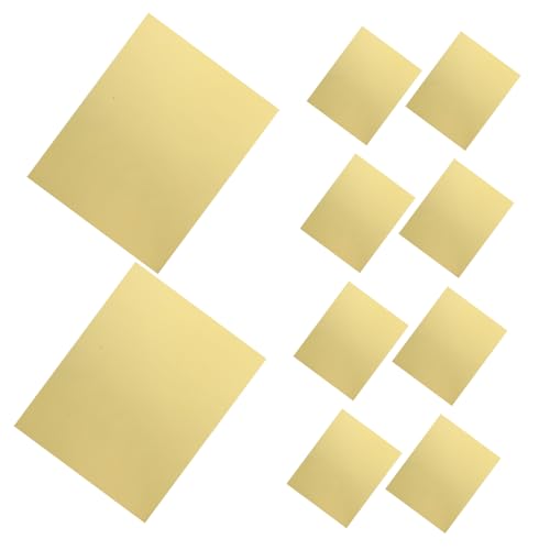 NUOBESTY 10 Blatt Goldenes Einseitiges Kartonpapier Gold Origami Papier Goldfolie Papier Gold Metallic Papier 275G Papier von NUOBESTY