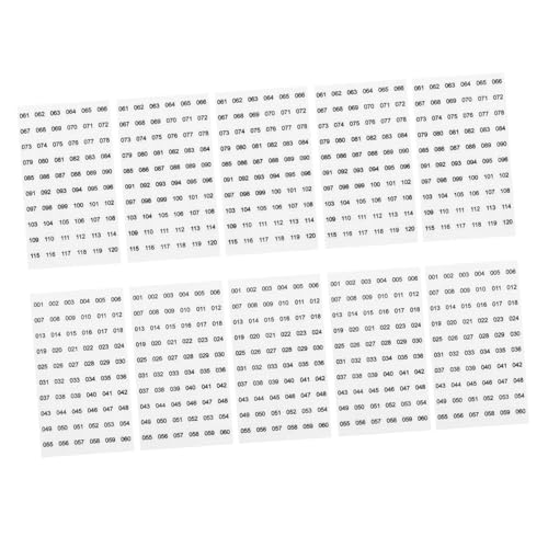 NUOBESTY 10 Blatt Nagellackaufkleber Sortieretikett Aufkleber Mit Der Ticketnummer Nummerierte Etiketten Nummernaufkleber Etiketten Zahlenabziehbilder Kleine Etikettenaufkleber Papier NUOBESTY 10 Blatt Nagellackaufkleber Sortieretikett Aufkleber Mit Der Ticketnummer Nummerierte Etiketten Nummernaufkleber Etiketten Zahlenabziehbilder Kleine Etikettenaufkleber Papier von NUOBESTY