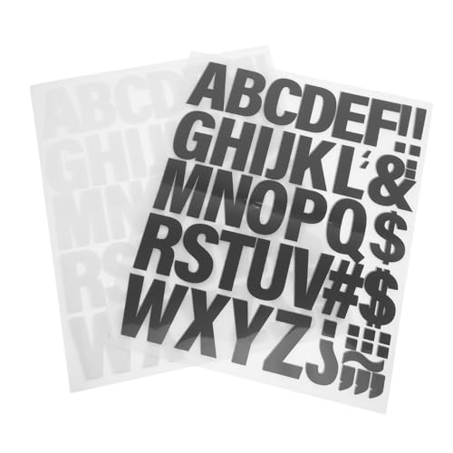 NUOBESTY 10 Blatt Wärmeübertragungs Vinyl Alphabet Aufkleber für Kleidung Bügelbuchstaben für Diy T Shirts und Kreative Projekte von NUOBESTY