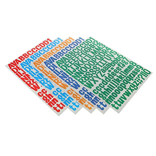 NUOBESTY 10 Blatt Wasserfeste DIY Buchstaben und Zahlen Aufkleber Selbstklebend Farbig Rot Hellblau Orange Grün Blau Vielseitig für Flaschen Scrapbooks und Dekorationen NUOBESTY 10 Blatt Wasserfeste DIY Buchstaben und Zahlen Aufkleber Selbstklebend Farbig Rot Hellblau Orange Grün Blau Vielseitig für Flaschen Scrapbooks und Dekorationen von NUOBESTY