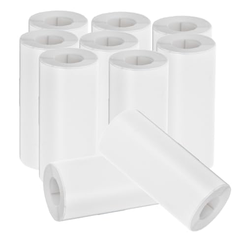 NUOBESTY 10 Rollen -druckpapier Papieraufkleber Für Thermodrucker Papier Für Thermodrucker Mini-drucker-papieraufkleber Druckerpapier Für Minidrucker Mini-papier Thermopapier Weiß von NUOBESTY