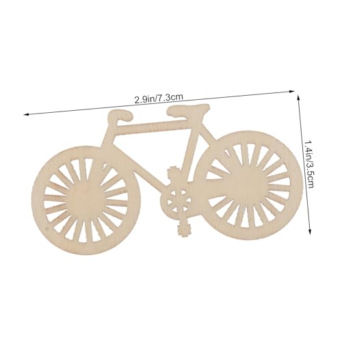 NUOBESTY 10 Stk. Teiliges Holzscheiben mit Fahrrad-laserausschnitt Natürliche Holzverzierungen für DIY Basteln Hochzeitsdeko Scrapbooking Kinderhandwerk und Wohnaccessoires NUOBESTY 10 Stk. Teiliges Holzscheiben mit Fahrrad-laserausschnitt Natürliche Holzverzierungen für DIY Basteln Hochzeitsdeko Scrapbooking Kinderhandwerk und Wohnaccessoires von NUOBESTY
