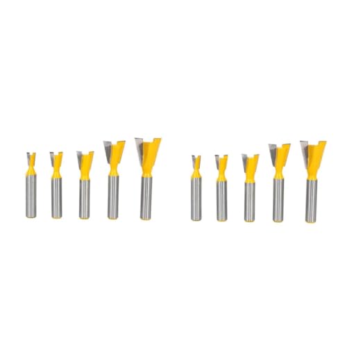 NUOBESTY 10 Stk. halb blind durch Schwalbenschwanz Router-Bit Holzbearbeitungswerkzeuge Router-Tool Fräserspitzen Schwalbenschwanz Fräser aus Hartmetalllegierung NUOBESTY 10 Stk. halb blind durch Schwalbenschwanz Router-Bit Holzbearbeitungswerkzeuge Router-Tool Fräserspitzen Schwalbenschwanz Fräser aus Hartmetalllegierung von NUOBESTY