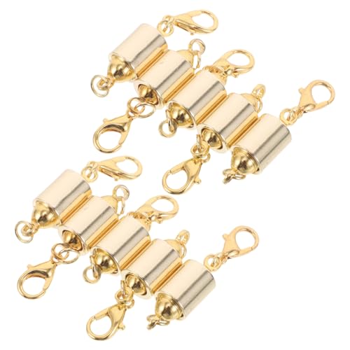 NUOBESTY 10 Stück Armbänder Herstellen Schmuckverschluss Armband Karabiner Verlängerung Abnehmbar Verbinder Halskette DIY Schnalle Verbinder Zylinder Verschluss Halsketten Schmuck NUOBESTY 10 Stück Armbänder Herstellen Schmuckverschluss Armband Karabiner Verlängerung Abnehmbar Verbinder Halskette DIY Schnalle Verbinder Zylinder Verschluss Halsketten Schmuck von NUOBESTY