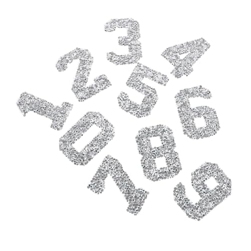 NUOBESTY 10 Stück Bügel Patches für Diy Kleidung Scrapbook und Rucksäcke Hitzebeständig und Vielseitig Einsetzbar für Verschiedene Stoffe von NUOBESTY