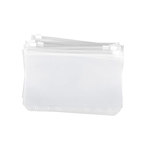 NUOBESTY 10 Stück Dokumentenordner Transparent PVC mit Druckknopf Leicht für Büro und Schule von NUOBESTY